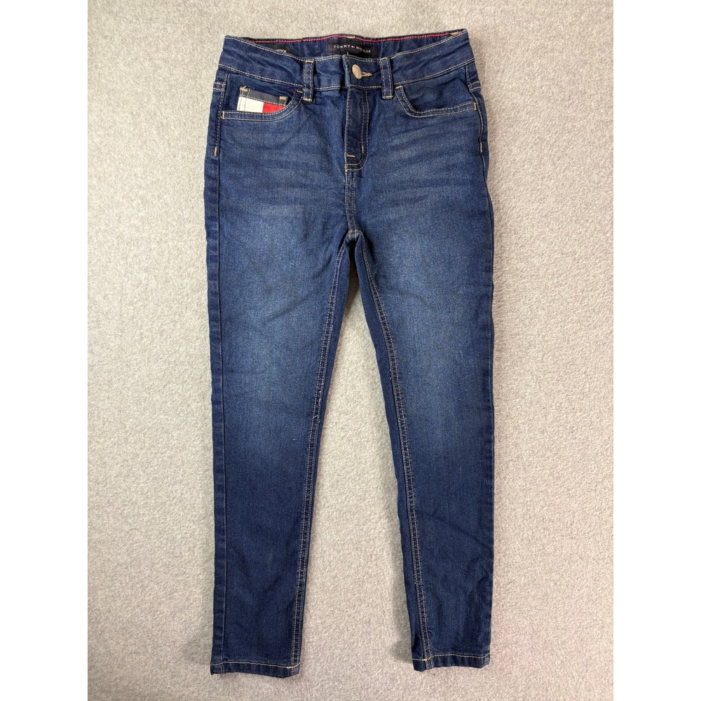 Tommy Hilfiger Girls Stretch Jegging Blue Denim Skinny Jeans Size 8 TGFGC03S-460